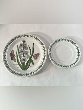 Portmeirion Digitalis 8 inches Salad Plate with Bonus Saucer